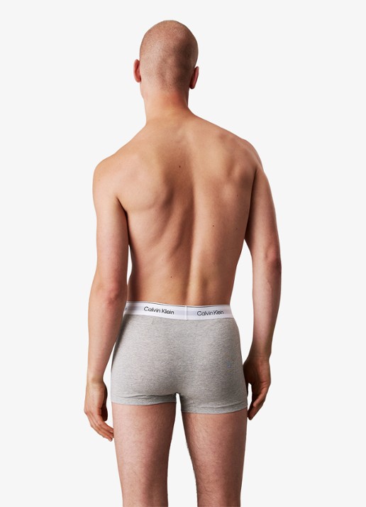 Calvin Klein Boxershorts met logoband in 3-pack - achterkant multicolor