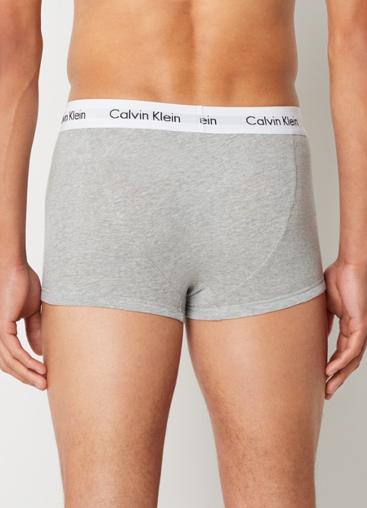 Calvin Klein Boxershorts met logoband in 3-pack  - achterkant grijs