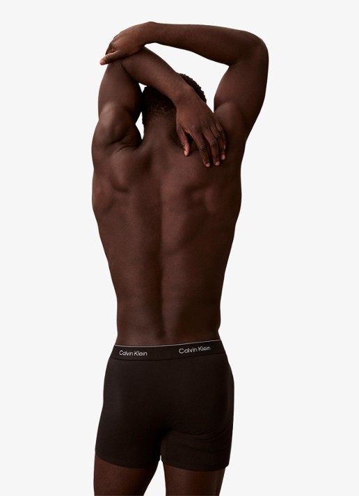 Calvin Klein Boxershorts met logoband in 5-pack - achterkant blauw