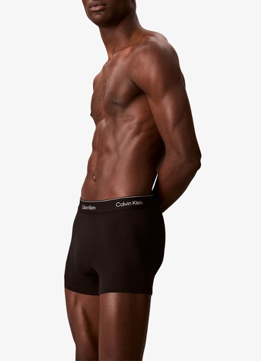 Calvin Klein Boxerslips met logoband in 3-pack - detail 5 blauw