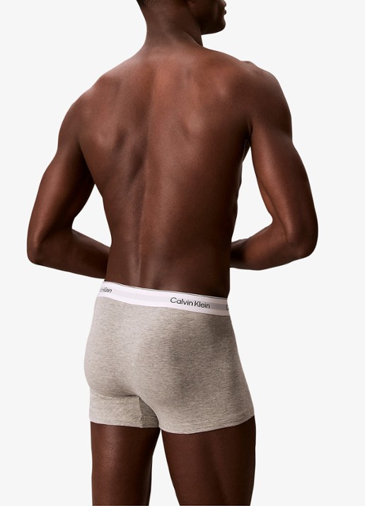 Calvin Klein Boxerslips met logoband in 3-pack - achterkant paars