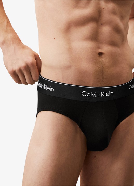 Calvin Klein Boxerslips met logoband in 3-pack - detail 6 diepzwart