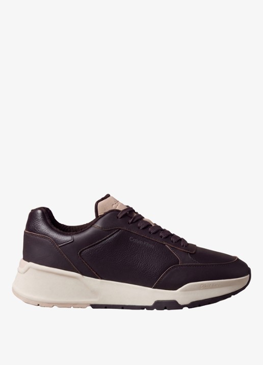 Calvin Klein Chunky Dad sneaker van leer met logo
