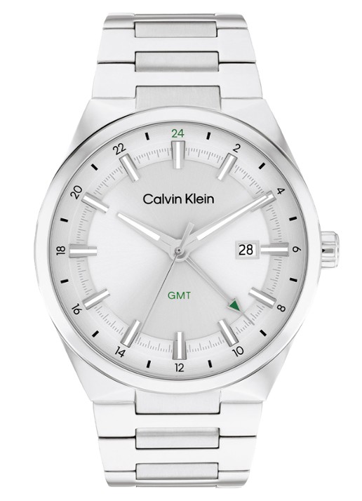 Calvin Klein Distinguish horloge CK25200489 - voorkant zilver
