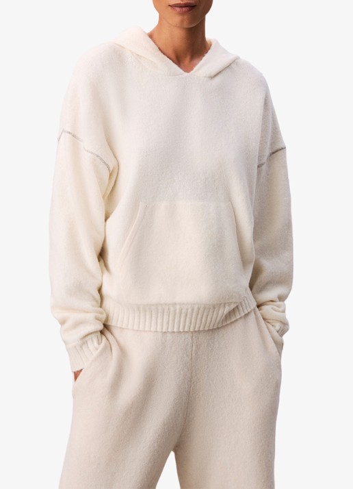 Calvin Klein Fijngebreide hoodie met lurex