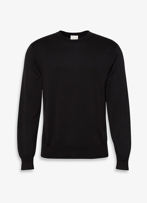 Calvin Klein Fijngebreide pullover met ronde hals