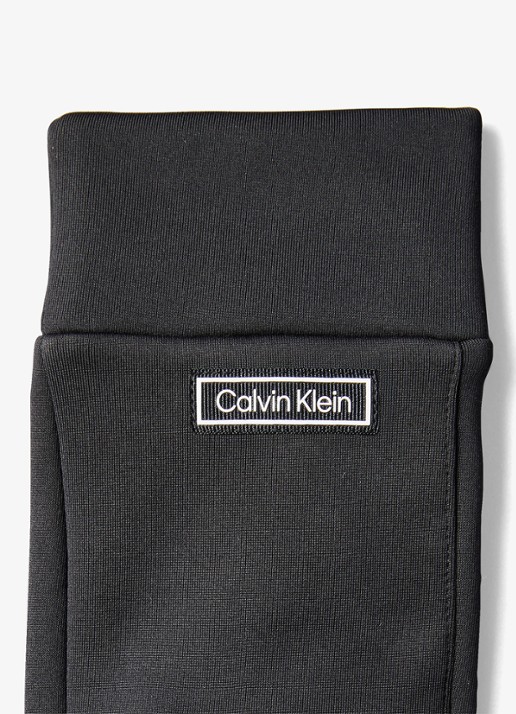 Calvin Klein Handschoenen met logo - detail 3 zwart