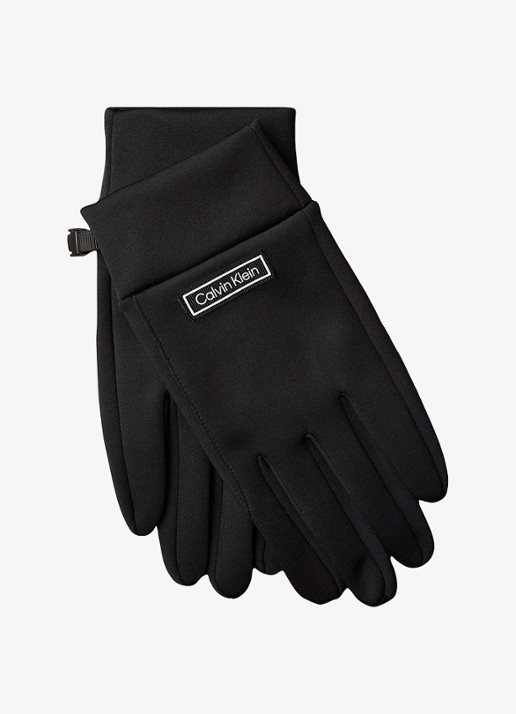 Calvin Klein Handschoenen met logo - detail 3 zwart
