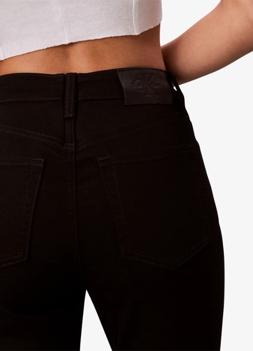 Calvin Klein High waist skinny jeans met gekleurde wassing - detail 6 zwart