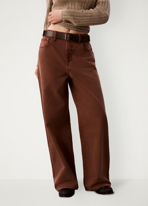 Calvin Klein High waist wide fit jeans met steekzakken