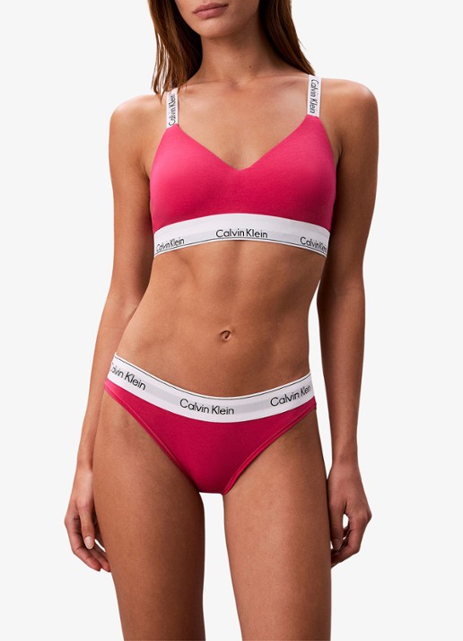 Calvin Klein Hipster met logoband - voorkant 5 vibrant pink-245