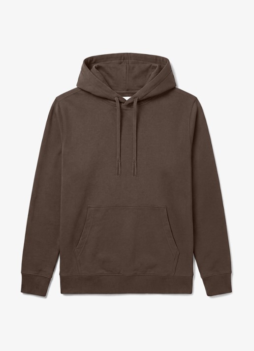 Calvin Klein Hoodie met kangoeroezak - voorkant 2 bruin