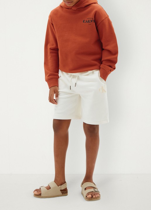 Calvin Klein Hoodie met logo - voorkant 2 oranje