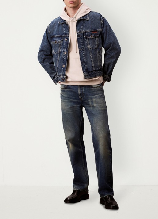 Calvin Klein Hoodie met logoborduring - voorkant 2 chalk-67u