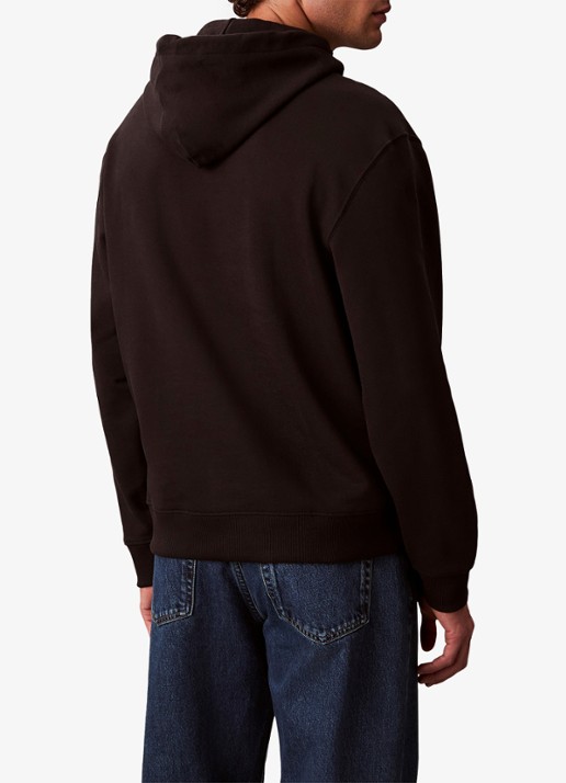 Calvin Klein Hoodie met logoborduring - achterkant 7 zwart
