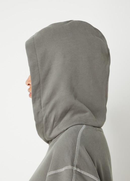 Calvin Klein Hoodie met logoborduring - detail 3 donkergrijs