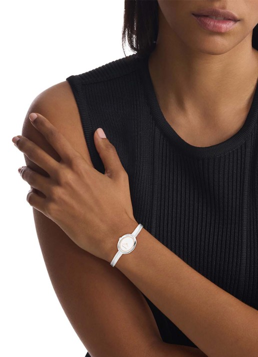 Calvin Klein Horloge CK25100055  - voorkant 2 zilver