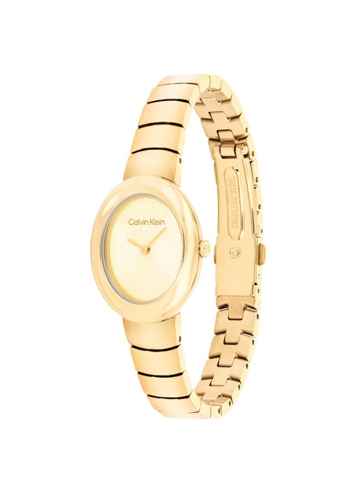 Calvin Klein Horloge CK25100147 - detail goud