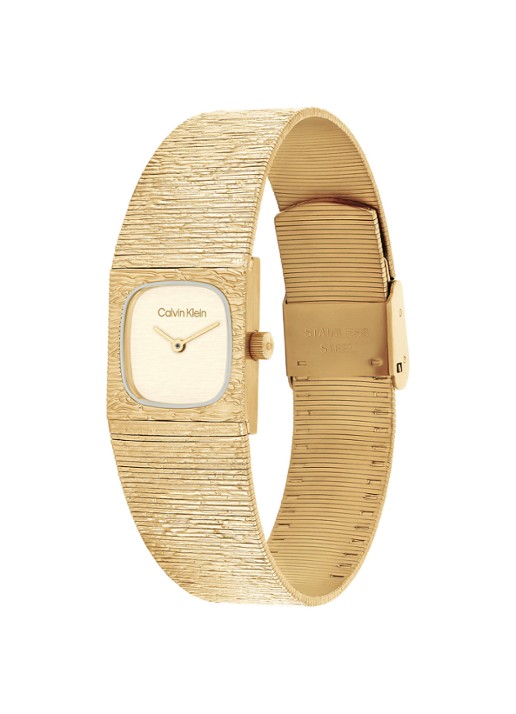 Calvin Klein Horloge CK25100178  - detail goud