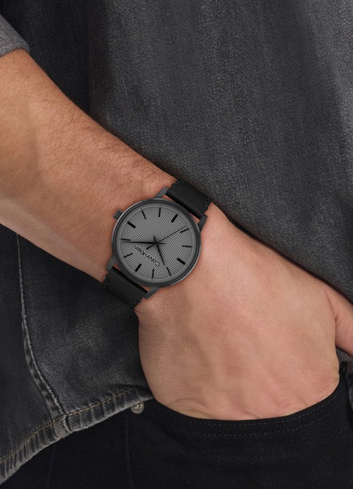 Calvin Klein Horloge CK25200504 - voorkant 2 zwart