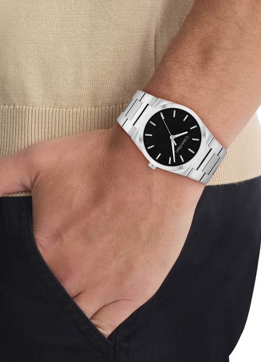 Calvin Klein Horloge CK25200543  - voorkant 2 zilver