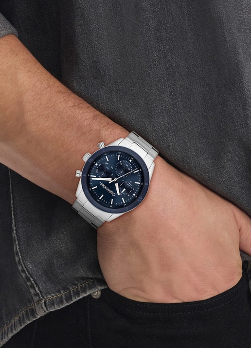 Calvin Klein Horloge CK25200556  - voorkant 4 zilver