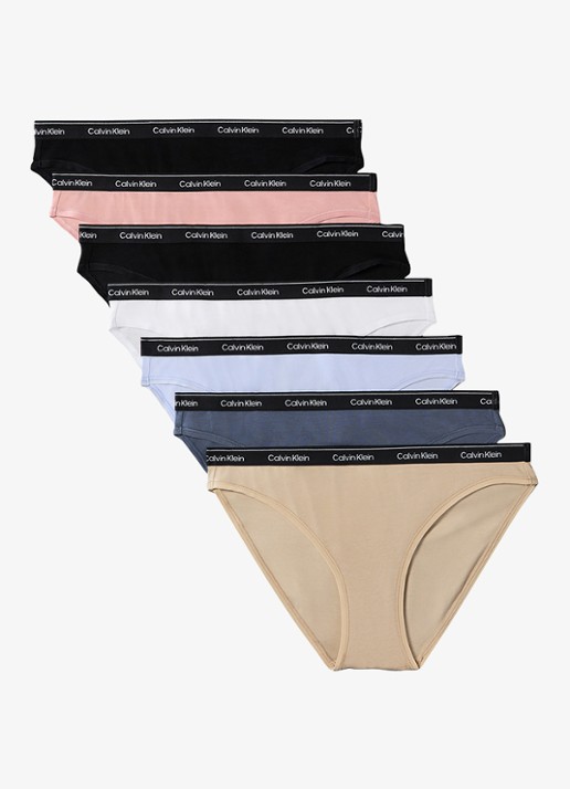 Calvin Klein Icon slip met logoband in 3-pack - voorkant 5 wit