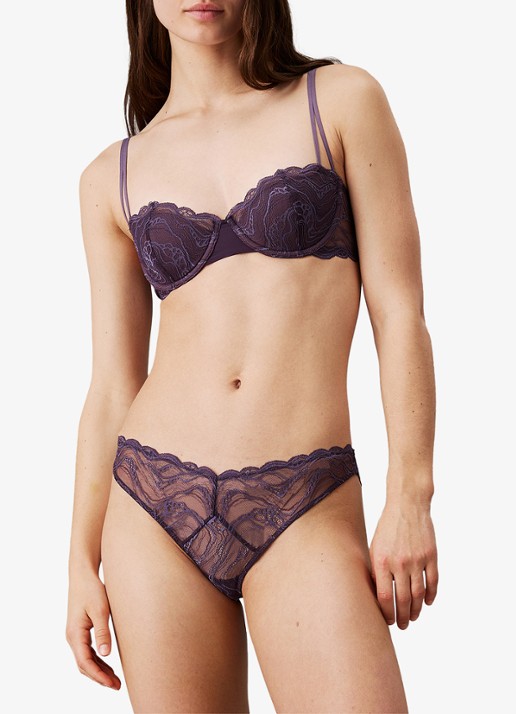 Calvin Klein Instinct hipster van kant - voorkant paars
