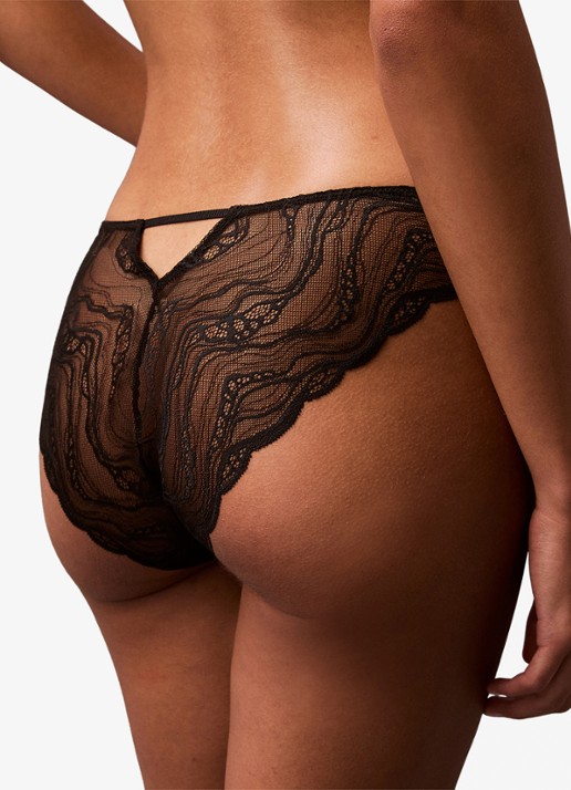 Calvin Klein Instinct hipster van kant - achterkant zwart