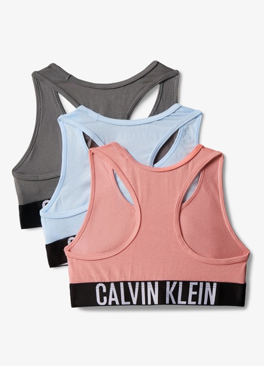 Calvin Klein Intense power bralette met logoband - detail wit