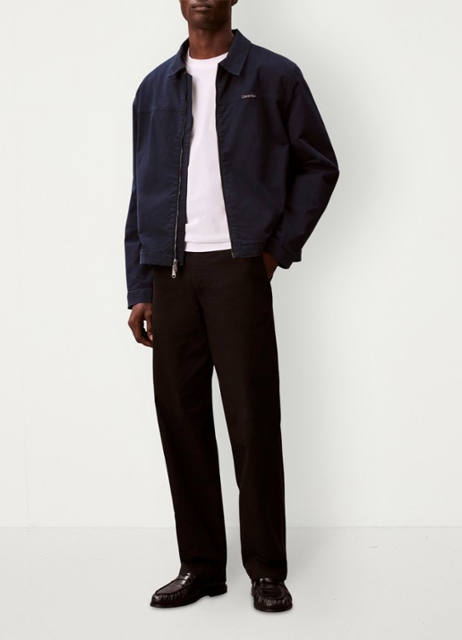 Calvin Klein Jack met logo - voorkant 3 dark sapphire-cef