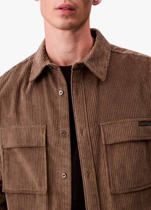 Calvin Klein Jack van corduroy met klepzakken - detail 2 bruin