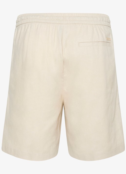 Calvin Klein Korte broek in linnenblend - achterkant 2 creme