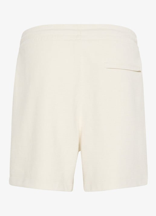 Calvin Klein Korte broek met wafelstructuur - detail 7 ivoor