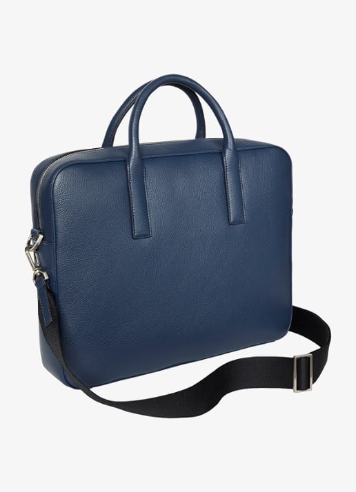 Calvin Klein Laptoptas met logo - detail 2 blue nights-cci / blauw