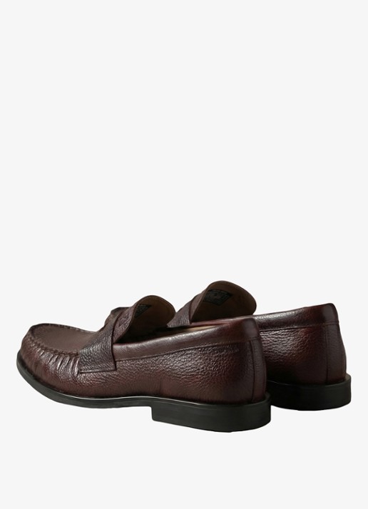 Calvin Klein Loafer met logo - detail 2 bruin