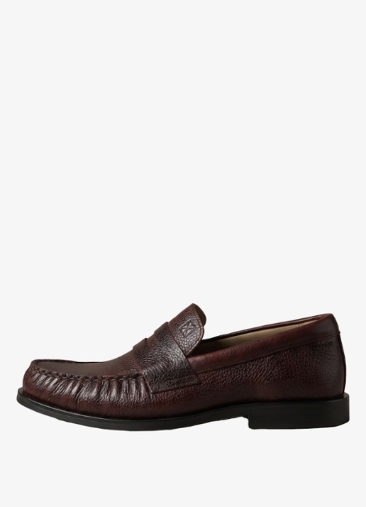 Calvin Klein Loafer met logo - detail 4 bruin