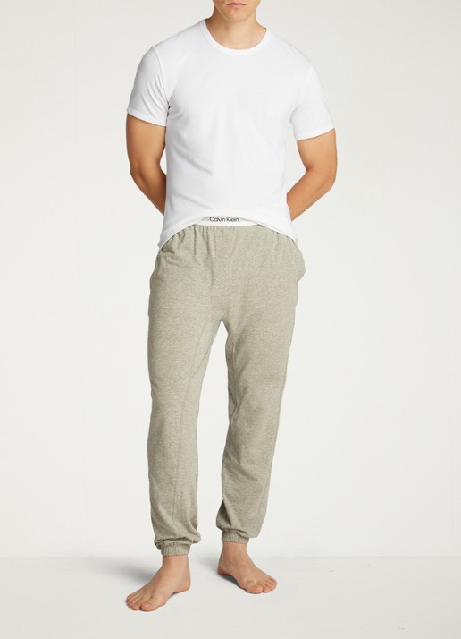 Calvin Klein Lounge T-shirt in 3-pack - voorkant 3 wit