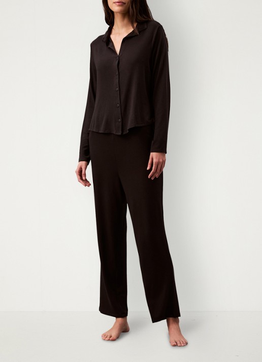 Calvin Klein Loungebroek met logoband - detail 4 zwart