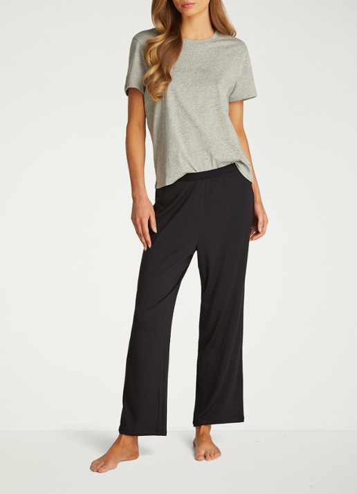 Calvin Klein Loungebroek met logoband - voorkant 3 zwart