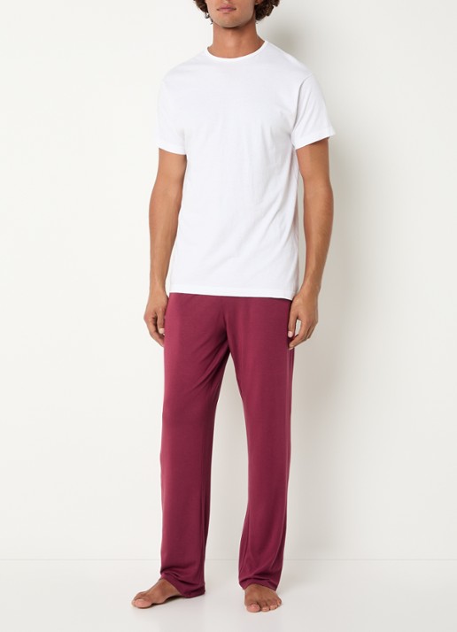 Calvin Klein Loungebroek met logoband - voorkant 3 rood
