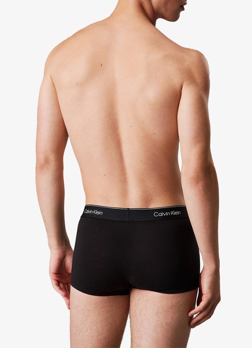 Calvin Klein Low Rise boxershorts met logoband in 5-pack - achterkant 3 zwart