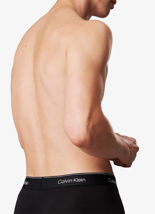 Calvin Klein Low Rise Trunk boxershorts 3-pack - detail 2 blauw