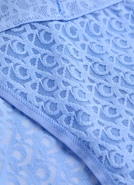 Calvin Klein Low waisted hipster met details van kant - detail 4 wit