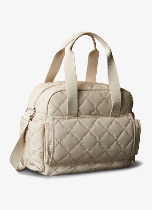 Calvin Klein Luiertas met logo - achterkant 2 beige