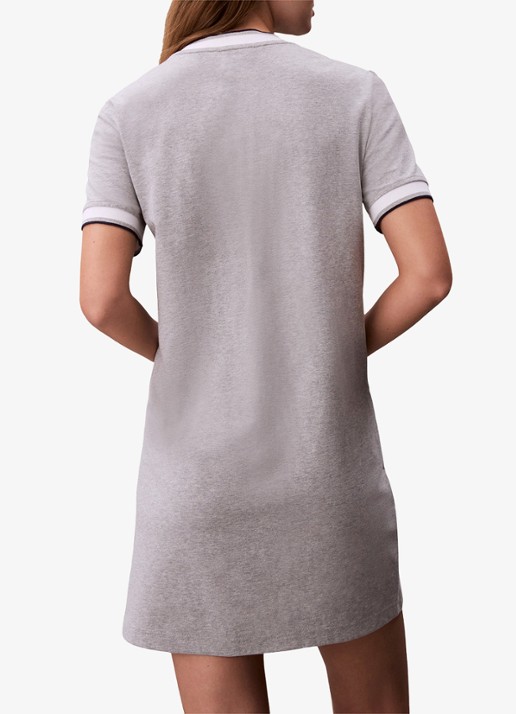 Calvin Klein Mini jurk met logo - achterkant 4 grijs
