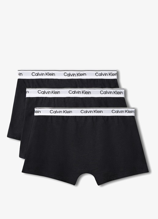 Calvin Klein Modern boxer met logoband in 3-pack - achterkant 2 zwart