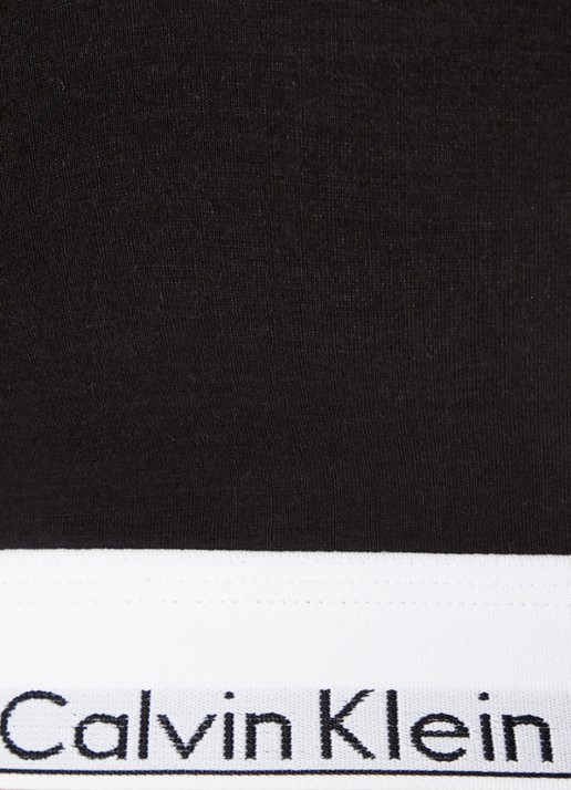 Calvin Klein Modern bralette met logoband - detail 6 black / zwart