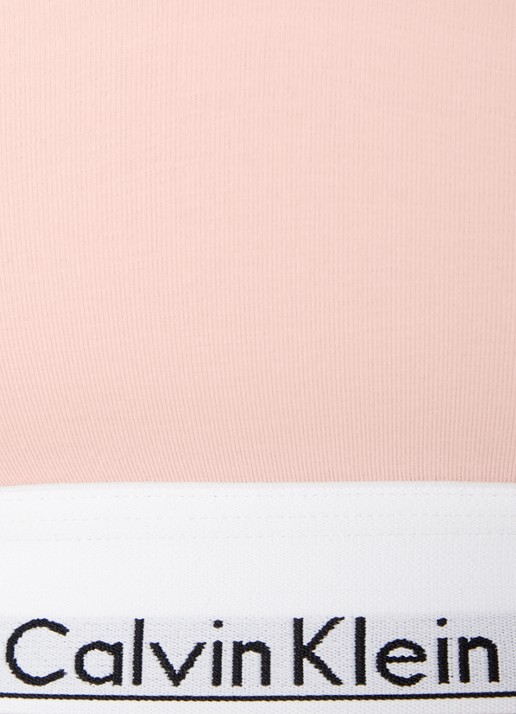 Calvin Klein Modern bralette met logoband - achterkant 2 nymphs thigh  / roze