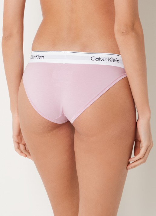 Calvin Klein Modern hipster met logoband - achterkant mauve mist  / violet